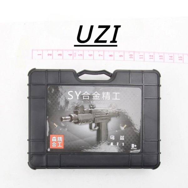 1:6 Mini Toy Gun Model ElaborateTEC-9 UZI UMP9 P90 Dagger Submachine Gun Alloy Metal Fake Gun Collection Prop Birthday Gifts