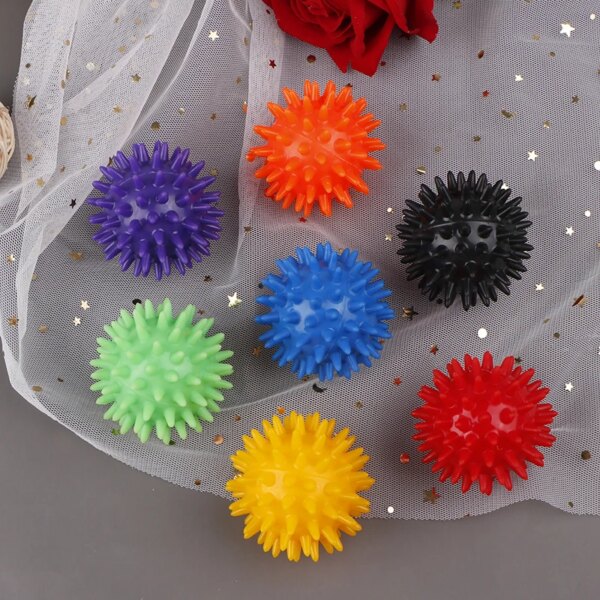 1 Pc 6cm Full Body Spiky Massage Ball Hard Stress Ball For Fitness Sport Exercise Hedgehog Sensory Training Grip the Ball