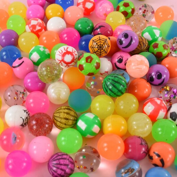 10/20/50Pcs Bouncy Ball Toys Kids Birthday Party Favors Gifts for Guests Rubber Bouncing Ball Pinata Goody Bag Fillers Prizes