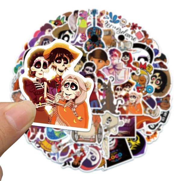 10/30/50pcs Disney Cartoon Coco Stickers Aesthetic DIY Laptop Phone Case Scrapbooking Fridge Kids Cute Sticker Decals Packs